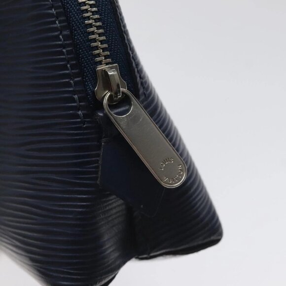 LOUIS VUITTON Epi Pochette Cosmetic PM Cosmetic Pouch Andigo blue - Picture 7 of 15